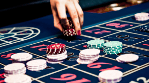 image of a casino table