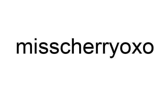 misscherryoxo