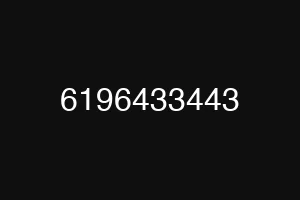 6196433443