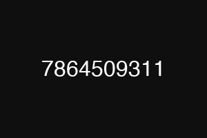 7864509311